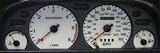 Lockwood Ford Mondeo (93-00, Diesel, Left Trip Reset) White Dial Kit - 400L/Mm4 Blue Illumination Replacement Dials