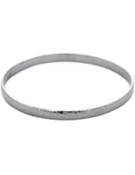 GURHAN "Midnight" Dark Sterling Silver Hammered Bangle Bracelet