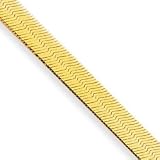 14k 6.5mm Silky Herringbone Chain Necklace - 20 Inch