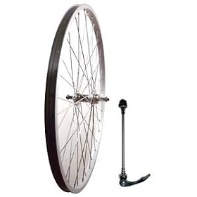 26" Rear Mtb Q/R Bike Wheel Silver New