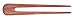 Mary Crafts Wooden Simple Long Hair fork, Hair Pin, Hair Stick, Hair Accessory Handmade