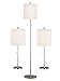 Kenroy Home 21016BS Selma Table and Floor Lamp, 3 Pack, Brushed Steel