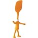 Modern Spatula: Fiesta Head Chefs Silicone Spatula, Tangerine