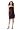 David's Bridal Short Charmeuse Dress with Draped Skirt Style F14090, Truffle, 2