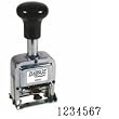 Auto Number Machine, Metal Frame, 7 Wheels, #1 Size (SHA40242) Category: Pre-Inked Stamps