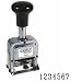 SHA40242 - Auto Number Machine, Metal Frame, 7 Wheels, #1 Size