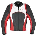 Alpinestars B-52 Leather Motorcycle Jacket Red XXXXL