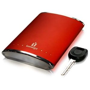 Iomega eGo Rugged Portable Hard Drive, USB 2.0, 160GB, Cherry Red - 33832