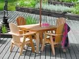 Outdoor 40 x 48 Rectangular Dining Table, Seats 4 - Cedar