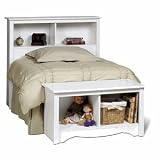Prepac Wsh-4543 White Monterey Headboard For Twin Bed