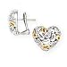 14K, SILVER AND DIAMOND CLIP EARRING D 0.20CTW