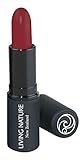 Living Nature Lipstick, Matte Red, Crimson Undertone. Natural, Organic, Gluten Free, Long Lasting