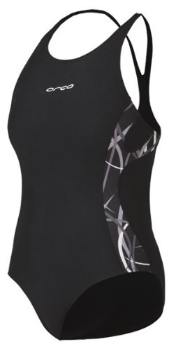 Orca Women's CL-R One Piece Swimsuit - 2011 - Black/Castle Rock Print - L