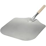Kitchen Supply 14-Inch x 16-Inch Aluminum Pizza Peel with Wood Handle