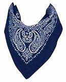 Blue Western Bandannas, 19x19, Dozen