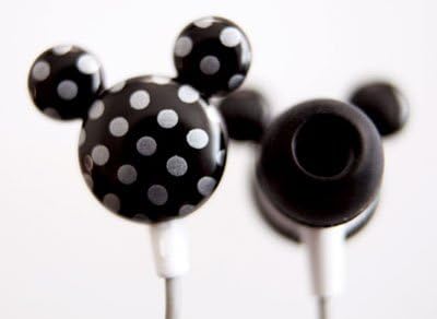 Kids Mousy Dots Earbuds for cellphones with 3.5mm jack gift box included (black)