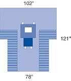 ^Proxima Chest/Breast Drape - 15x10, Fenestrated Min.Order is 1 CS ( 12 Each / Case; )