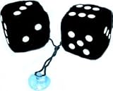 Plueschwuerfel FUZZY DICE Pluesch Wuerfel Rockabilly schwarz