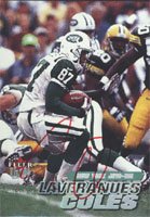 Laveranues Coles, New York Jets, 2001 Fleer Ultra Autographed Card