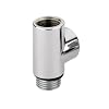 Chrome T-Piece - for Duel Fuel Electric Heated Towel Rails / Radiators. T Piece