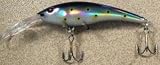 JLVLures JLV Lures Curved Minnow Freshwater Diver Psychodot : Walleye Sauger Pike Bass Steelhead Crankbait Deep Troll Tantalizing Curve Body Wobble Kicking Rattle Rattling Trolling Casting Cast Treble Bronze Hook Darting Structure Fishing Gravel Bottom Rock Stump