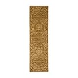 Safavieh Antiquities Collection AT411A Handmade Gold and Beige Hand-spun Wool Area Runner, 2-Feet 3-Inch by 10-Feet