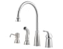 Price Pfister 026-4CBS Avalon Single-Handle Kitchen Faucet, Stainless Steel