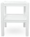 POLYWOOD TWSTWH Two Shelf Side Table, White