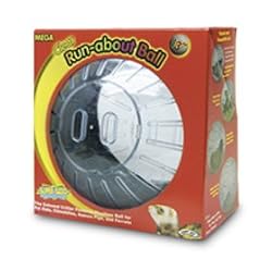 Super Pet Clear Run-About Ball for Hamsters (Mega, 13 Inch Diameter)