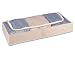 Storage Chest Under Bed Clear Top in Natural Canvas (6x41x18) by Whitney Design