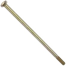 Carbon Steel Hex Bolt, Grade 5, Zinc Yellow-Chromate Plated Finish, External Hex Drive, Meets ASME B18.2.1, 6" Length, Partially Threaded, 1/4"-20 Threads, Imported (Pack of 50)