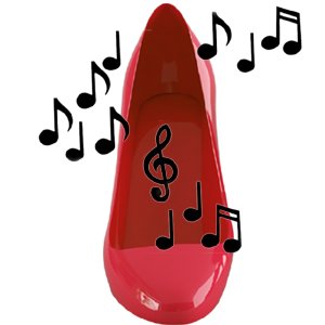 (Red) Stiletto Speaker Shoes - Gimme Tunes