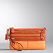 Coach Large Bonnie Leather Wristlet Handbag Bag 42543 Orange Tangerine