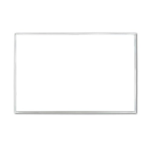 4'H x 5'W Melamine Non-Magnetic Whiteboard with Aluminum Trim and Tray