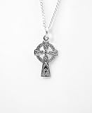044. Delicate Sterling Silver Celtic Cross Pendant