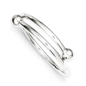 Genuine IceCarats Designer Jewelry Gift Sterling Silver Baby Bangle Bracelet