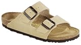 BIRKENSTOCK Arizona Sandals Birko-Flor, sand, Size 37 EU with a narrow insole