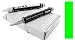 F�RSTER- UND SIGNIERKREIDE, gr�n 12 x 120 mm, 6-eckig, papiert, Pack a 12 St�ck