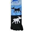 THE MOOSE IS LOOSE BLUE FUNKY TOE TOOTSIE SOCKS