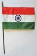 India - 8"x12" World Stick Flags