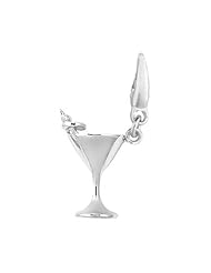 Sterling Silver MARTINI GLASS Charm