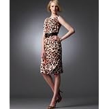 AK Anne Klein Petite Animal-Print Belted Sleeveless Dress at Anne Klein