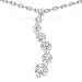 14K White Gold Round Cut Diamond Journey Pendant: 16in (1.50ct.tw, HI Color, SI2-3 Clarity) image 2