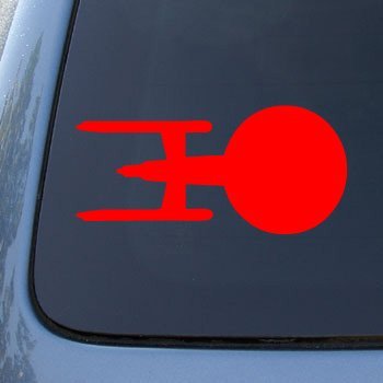  ENTERPRISE 4 - Star Trek - Vinyl Decal Sticker #A1397 | Vinyl Color: Red