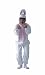 Child Medium 8-10 for 6-8 Yrs - ECONOMY Bunny Costume (Ears do NOT stand up as pictured. Socks and face paint not included)