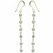 Simulated Diamond CZ and Vermiel Dangle Earrings
