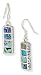  : INLAY ABALONE SHELL FRENCH WIRE EARRING