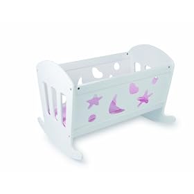 Wooden Dolls Cradle Dolls Rocking Crib