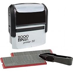 Cosco 030600 2000 Plus one-color create-a-stamp kit, 4-line kit, black ink