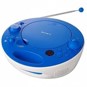 Sony CD Boombox with Digital AM FM Tuner (Blue) by Sony